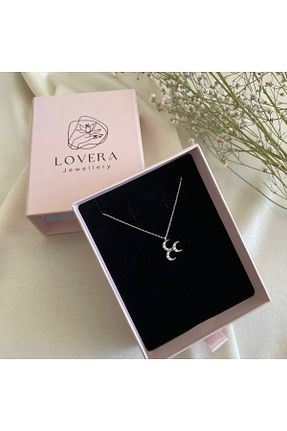 گردنبند نقره سفید زنانه 925 عیار Lovera Jewellery - کد 844089137