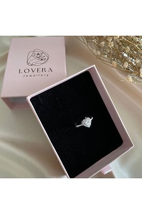 انگشتر نقره سفید زنانه زیرکن Lovera Jewellery - کد 812443063