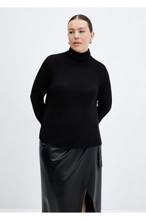 پلیور مشکی زنانه ساده MANGO - کد 839630539