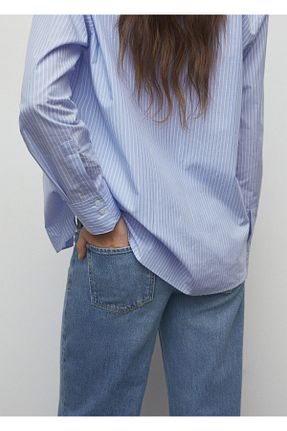 شلوار جین نارنجی زنانه پارچه MANGO - کد 839630154