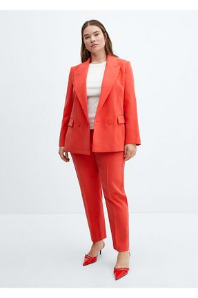 کت بلیزر قرمز زنانه ویسکو MANGO - کد 839630432