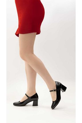 کفش پاشنه بلند کلاسیک مشکی زنانه چرم مصنوعی Night Shoes - کد 845930258