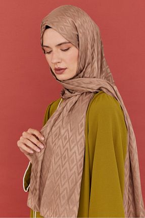 شال قهوه ای زنانه پنبه پلی استر MİRSOY SCARF - کد 846058620