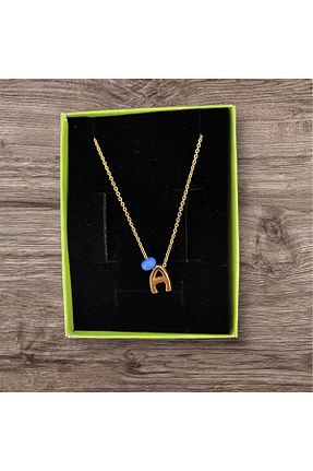 گردنبند جواهر سفید زنانه پوشش لاکی HerşeyVarBurda - کد 846061124