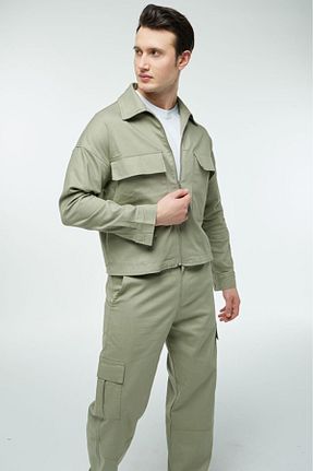 ست بالاتنه و پائین تنه خاکی مردانه بافتنی Quagga - کد 846052004