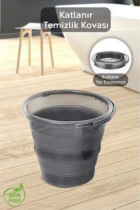 سبد لباس طوسی پلاستیک Meleni Home - کد 276230392