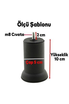 پایه مبل مشکی Badem10 - کد 699494803