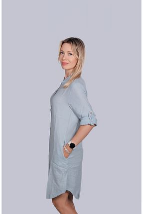 لباس سبز زنانه بافتنی bomull textıle - کد 829582515