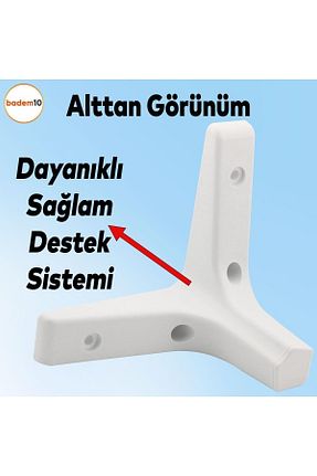 پایه مبل سفید Badem10 - کد 467359962
