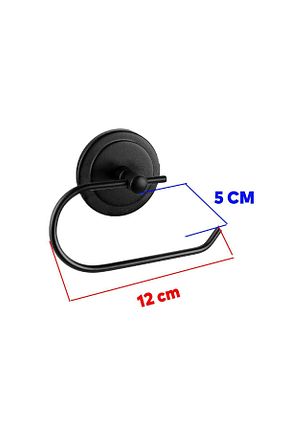پایه دستمال توالت مشکی فلزی Badem10 - کد 786975543