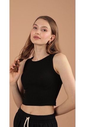بادی مشکی زنانه یقه هالتر GLAMOURS - کد 845677403
