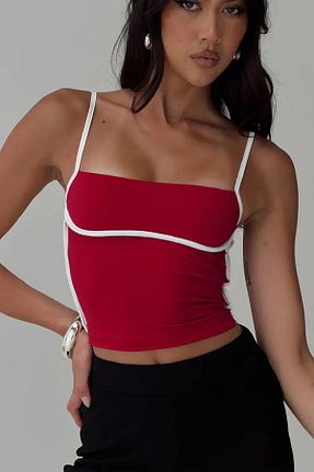 بلوز قرمز زنانه ساده World Fashion Trends - کد 846213872