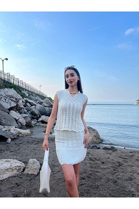 ست بالاتنه و پائین تنه بژ زنانه بافتنی jöns since 1997 - کد 824522231