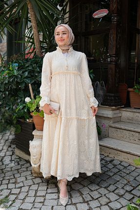 لباس بژ زنانه بافتنی LOCCO - کد 846216319
