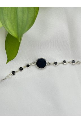 دستبند نقره مشکی زنانه ANSAR JEWELLERY - کد 278718959