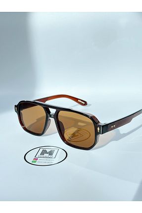 عینک آفتابی قهوه ای زنانه UV400 MOONMEE - کد 846242523