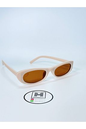 عینک آفتابی بژ زنانه UV400 MOONMEE - کد 846246583