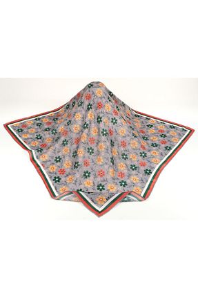 روسری طوسی پلی استر Akel - کد 759674925