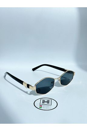 عینک آفتابی طلائی زنانه UV400 MOONMEE - کد 846246700