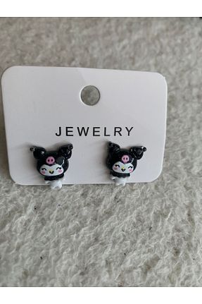 گوشواره جواهر مشکی سنگ طبیعی İYİ MODA - کد 846256180