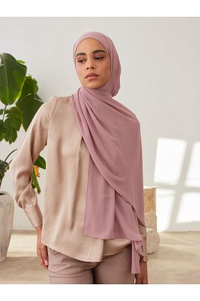 روسری آبی شیفون Femple Modest - کد 838221902