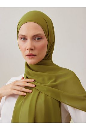 روسری سبز شیفون Femple Modest - کد 838218789