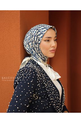 شال سرمه ای زنانه ŞALCIEŞARP - کد 846261192