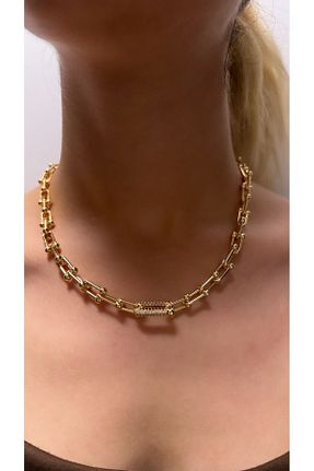 گردنبند استیل ( فولاد ) طلائی زنانه استیل (فولاد) Dorsla Accessories - کد 831431996