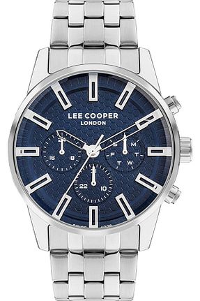 ساعت مچی طوسی مردانه 46 میلی متر Lee Cooper - کد 825450764