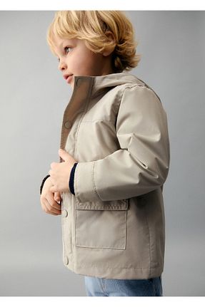 پالتو پشمی بژ بچه گانه رگولار MANGO - کد 839630835