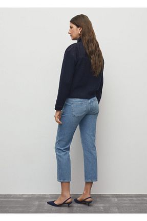 شلوار جین نارنجی زنانه رگولار MANGO - کد 839630150