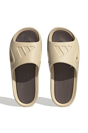 دمپائی قهوه ای زنانه پاشنه تخت adidas - کد 733629620