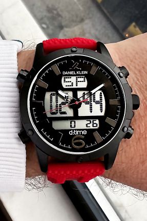 ساعت مچی قرمز مردانه 41-45 میلی متر Daniel Klein - کد 845919103