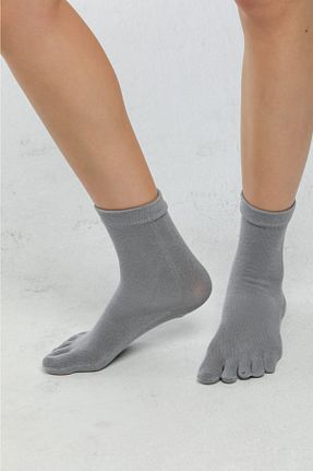 جوراب طوسی زنانه پنبه ای lacoton - کد 87955030