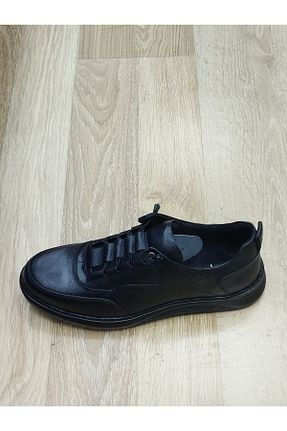 کفش کژوال مشکی مردانه چرم خالص LİCCAS - کد 845381319