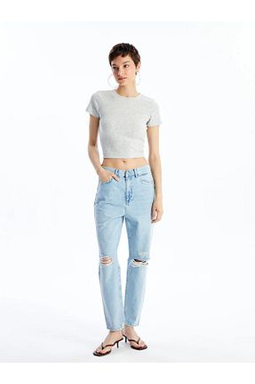 شلوار جین آبی زنانه پاچه تنگ LC Waikiki - کد 837080205