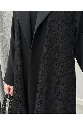 کافتان و کیمونو حجاب مشکی زنانه جین BYM - کد 828445723