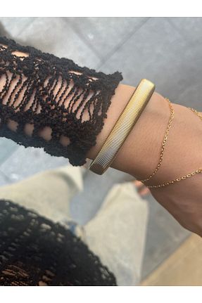 دستبند جواهر طلائی زنانه روکش طلا Hoop jewelery - کد 846151013
