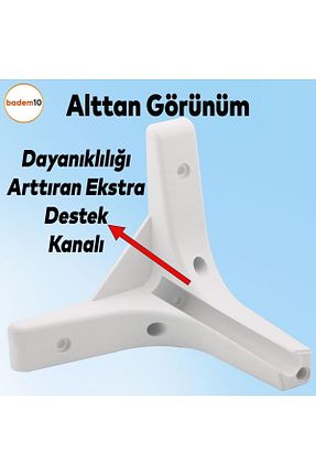 پایه مبل سفید Badem10 - کد 467360018