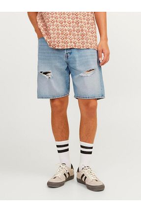 شلوارک و برمودا سرمه ای مردانه پارچه Jack & Jones - کد 846171961