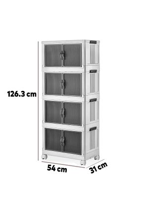 کابینت چند منظوره سفید پلاستیک Badem10 - کد 801444448