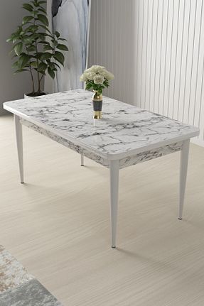 میز ناهار خوری سفید Sabit Canisa - کد 846189355
