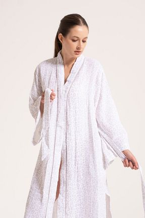 کیمونو و کافتان بژ زنانه پنبه ای Miespiga - کد 243924583