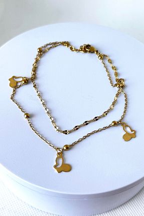 دستبند استیل (فولاد) طلائی زنانه استیل (فولاد) Takıştır - کد 846228418