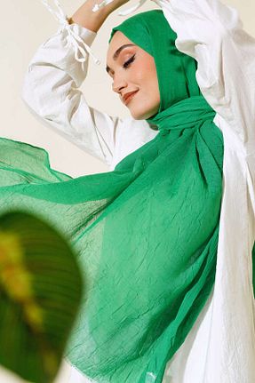 شال سبز زنانه جاز Zübeyde Sayın - کد 846249916