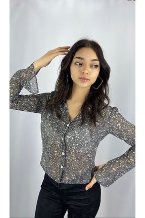 پیراهن طوسی زنانه رگولار SPARKS.CO - کد 813639278
