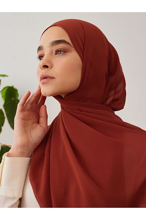 روسری نارنجی شیفون Femple Modest - کد 838212162