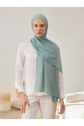 روسری سبز شیفون Femple Modest - کد 838218444