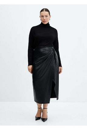 پلیور مشکی زنانه ساده MANGO - کد 839630539