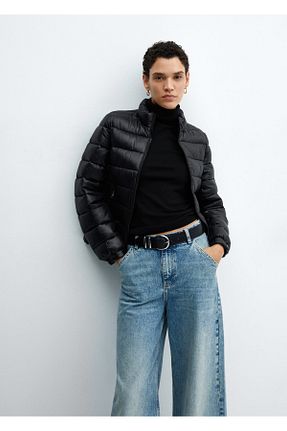 کاپشن مشکی زنانه رگولار MANGO - کد 839630919